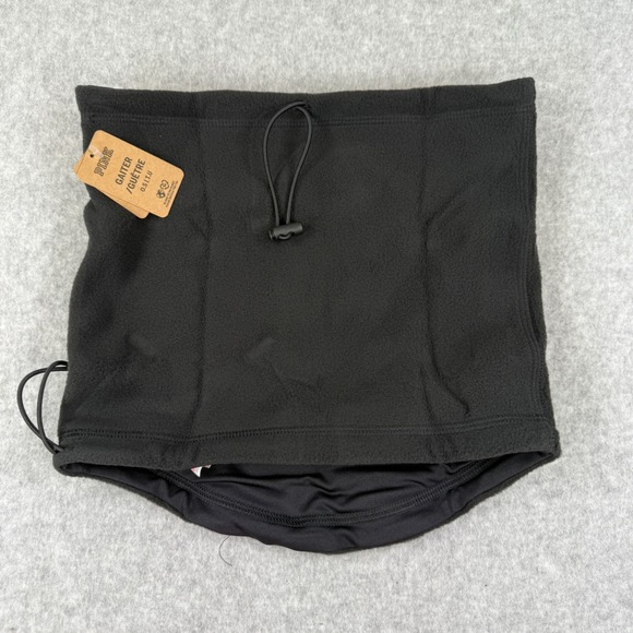 PINK‎ Victoria's Secret Black Polar Fleece Gaiter Neck Warmer Face Mask OS - Picture 2 of 7